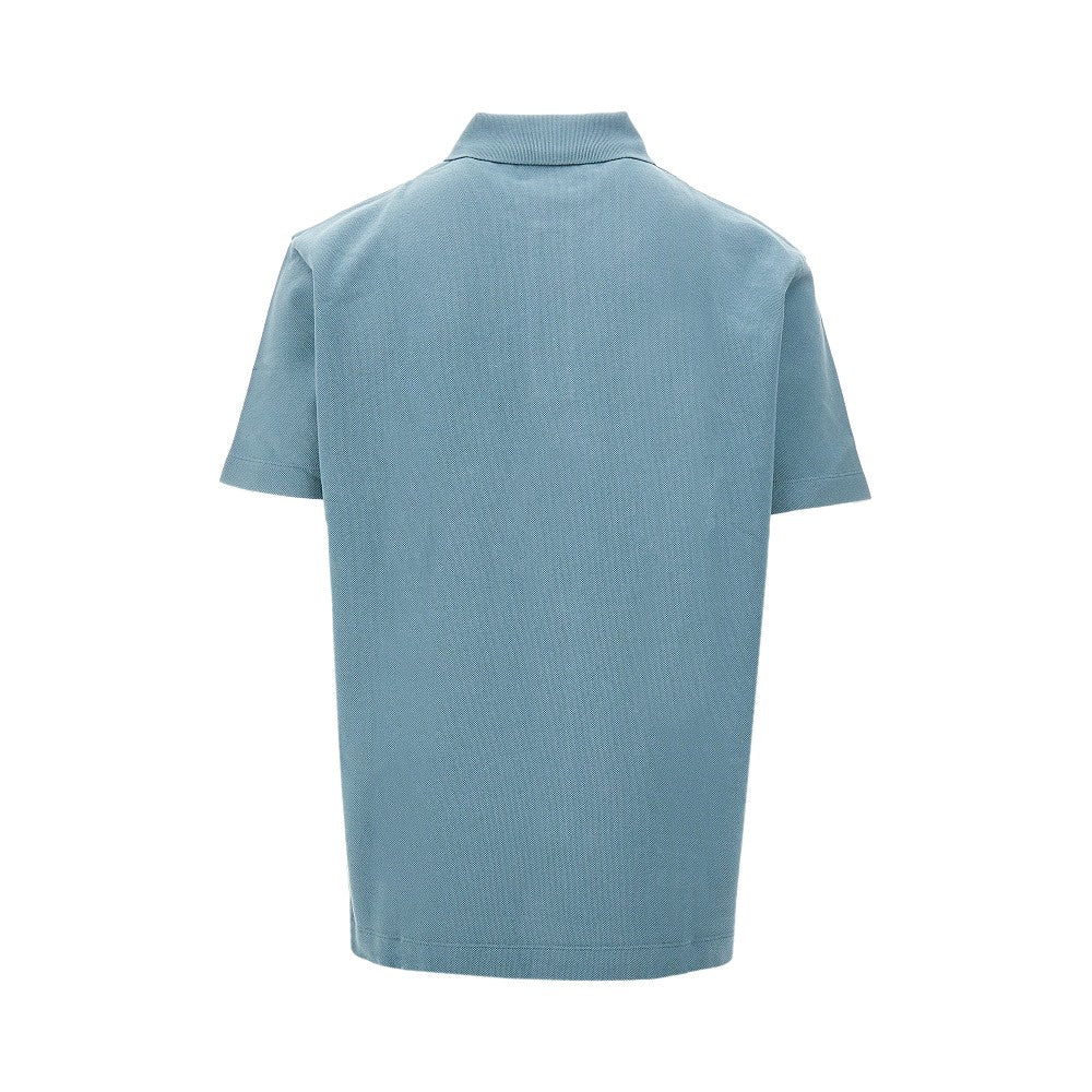 Polo in piquet con patch Fox Head