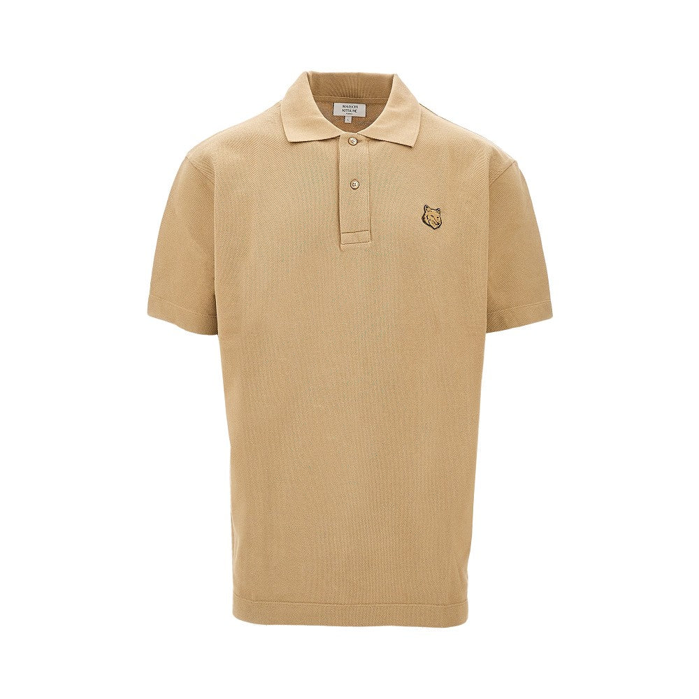 Polo in piquet con patch Fox Head
