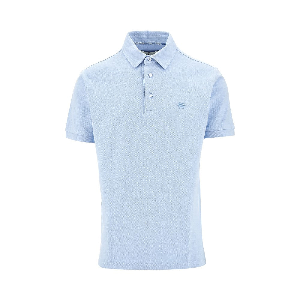 Piquet polo shirt with Pegaso embroidery