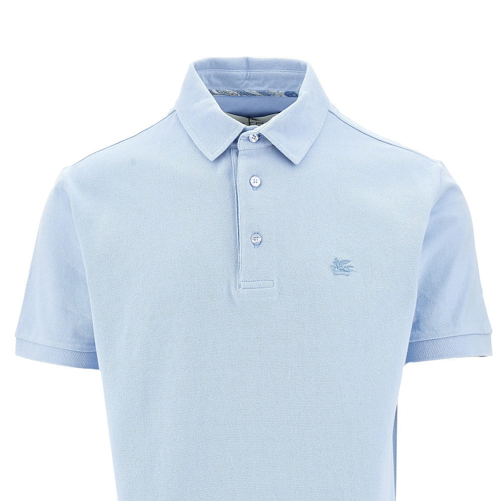 Piquet polo shirt with Pegaso embroidery
