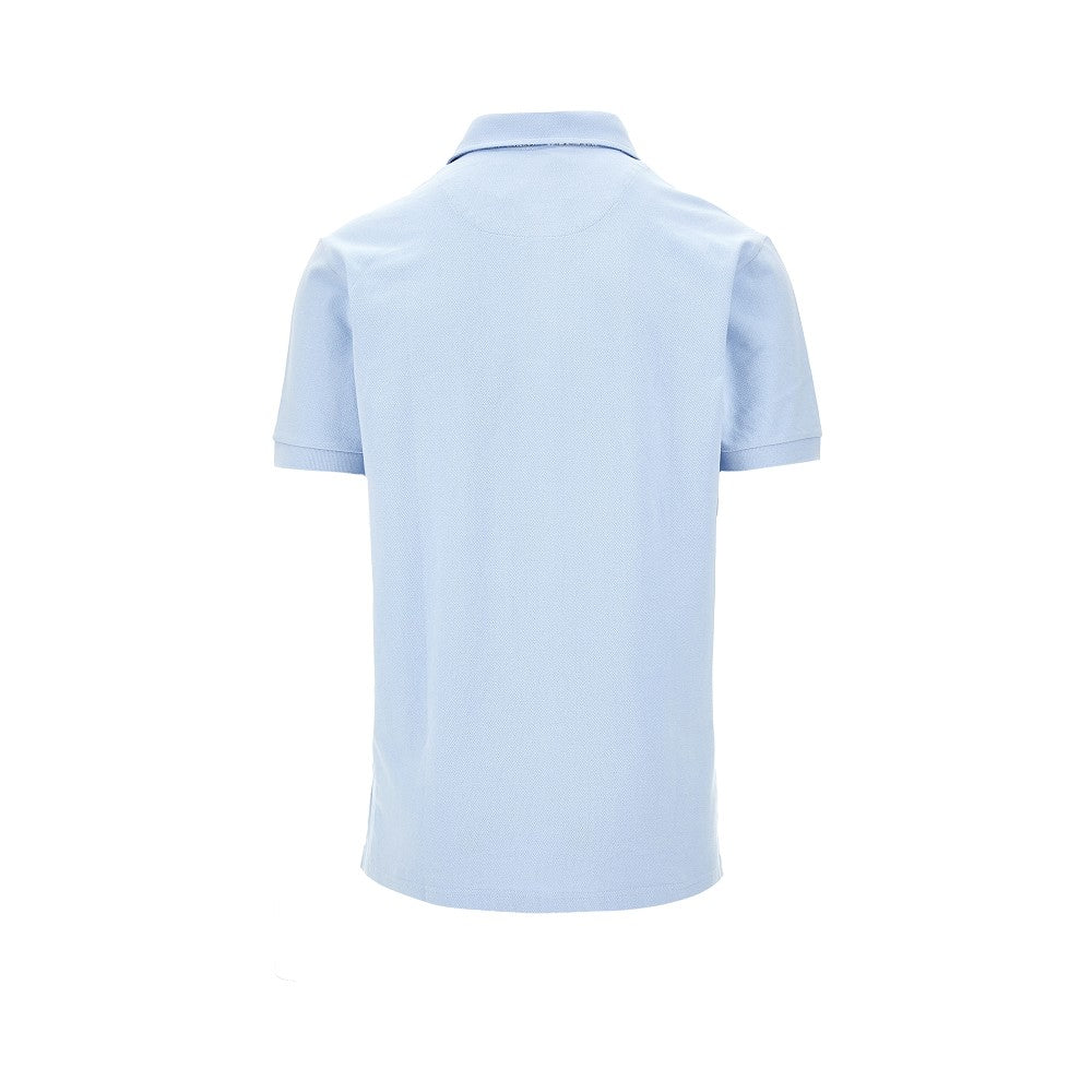 Piquet polo shirt with Pegaso embroidery
