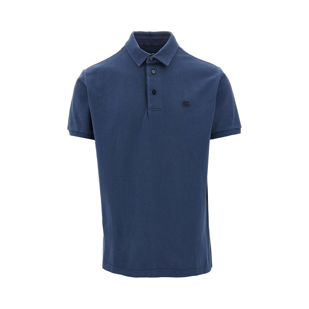 Piquet polo shirt with Pegaso embroidery