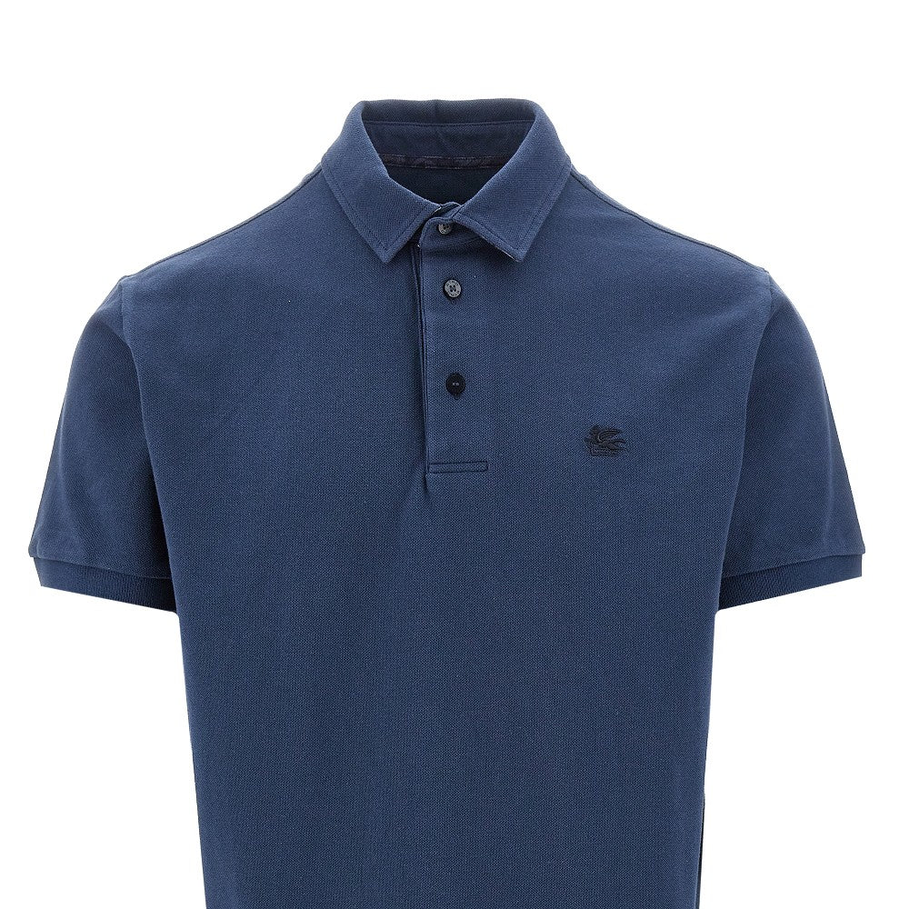 Piquet polo shirt with Pegaso embroidery
