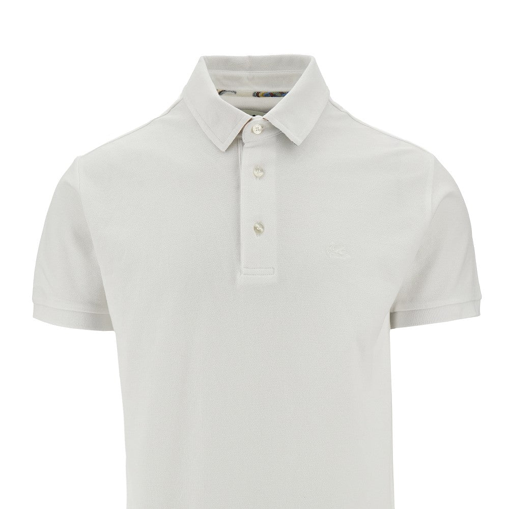 Piquet polo shirt with Pegaso embroidery