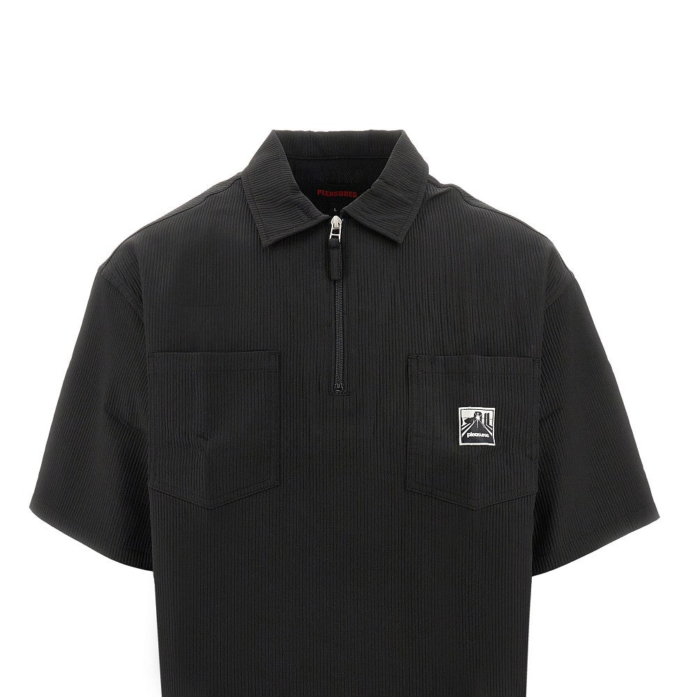 'Electron' zip polo