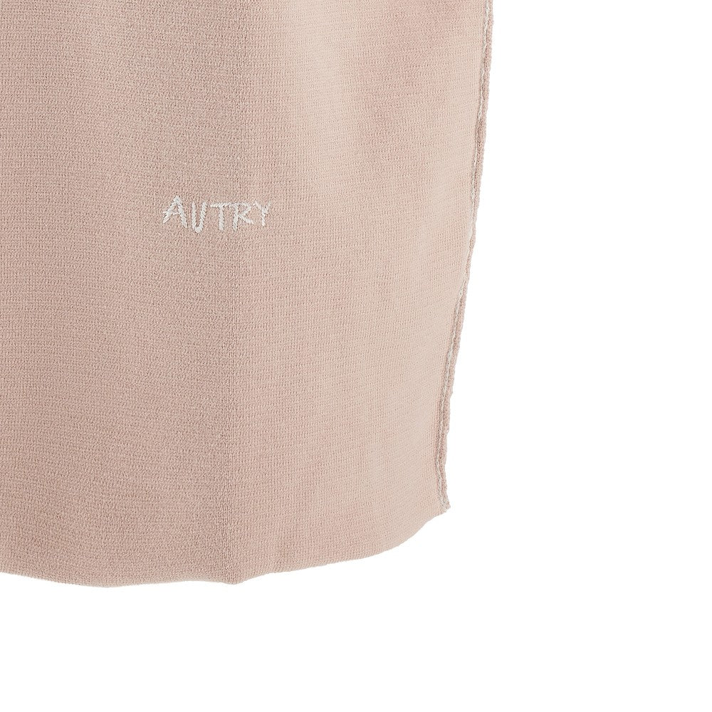 Cotton knit polo shirt