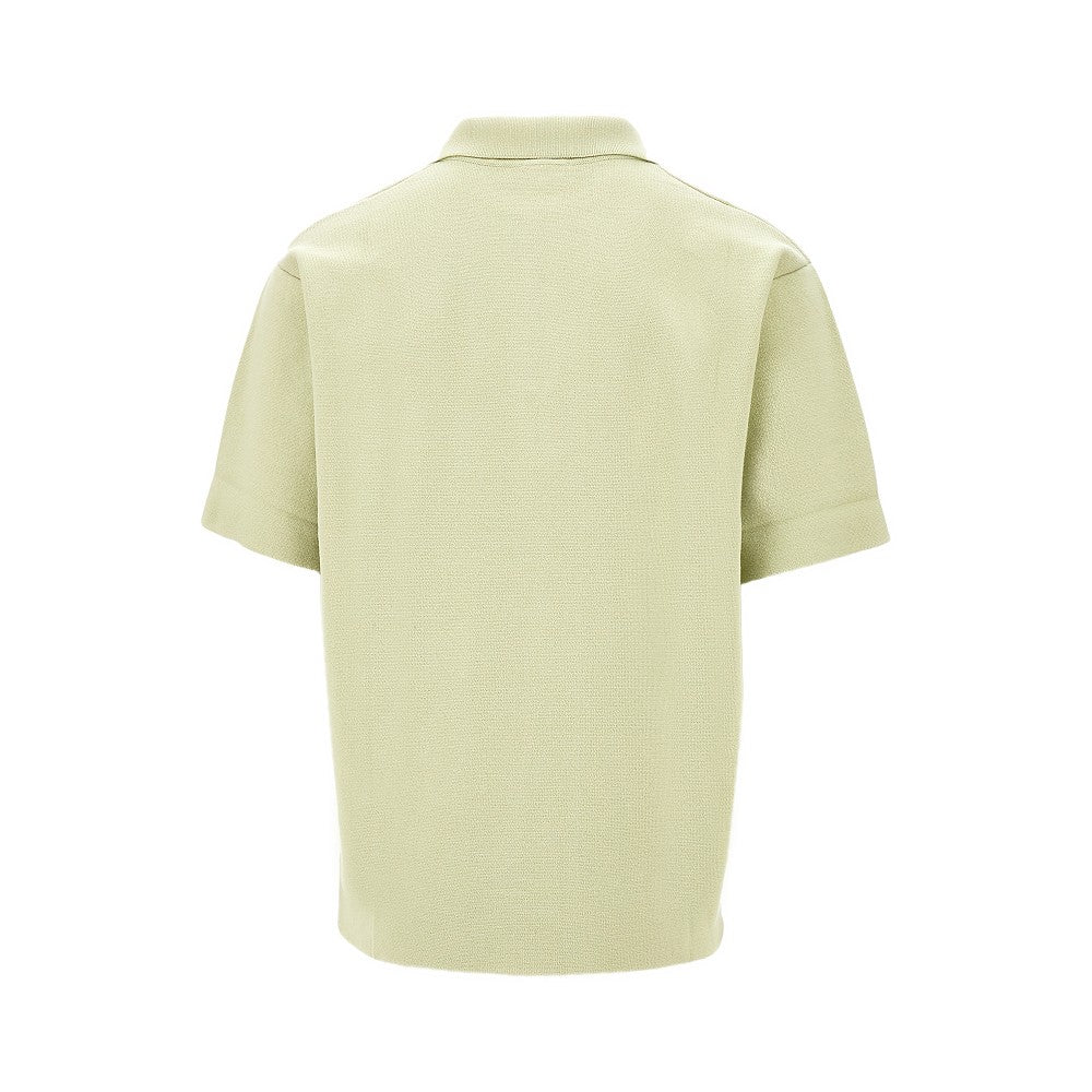 Cotton knit polo shirt