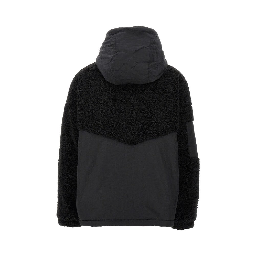 Blouson in Teddy e nylon