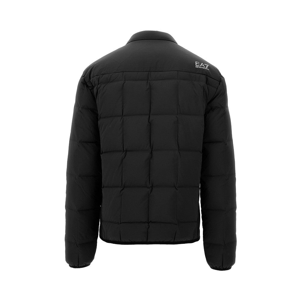 Stretch technical fabric down jacket