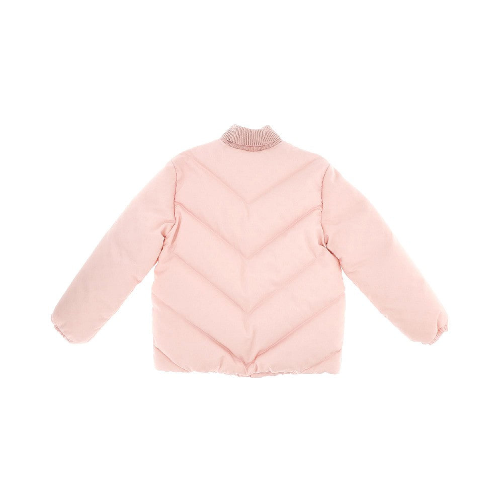Piumino in nylon jacquard GG