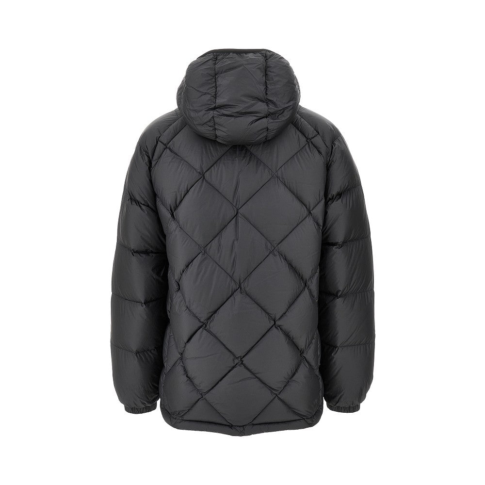 Downjacket with logo print