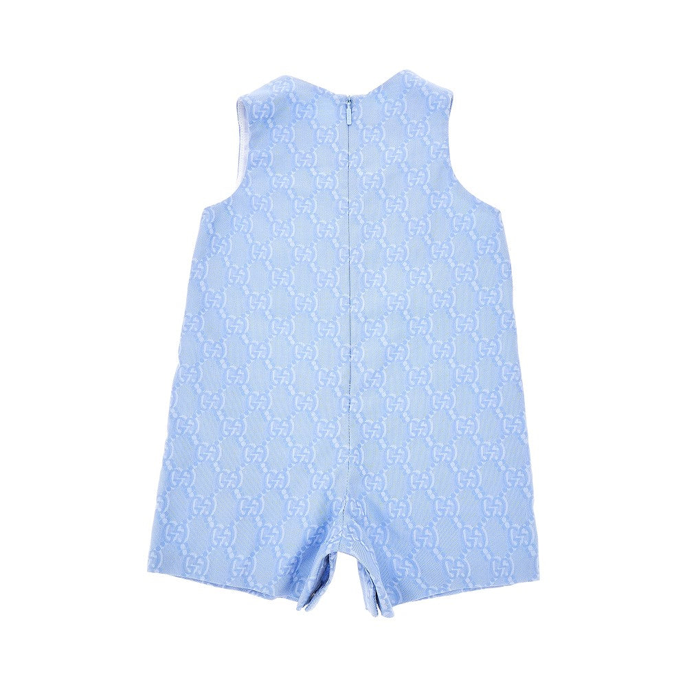 Salopette in cotone jacquard GG Shadow