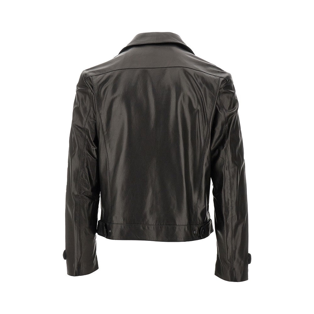 Giacca biker in nappa