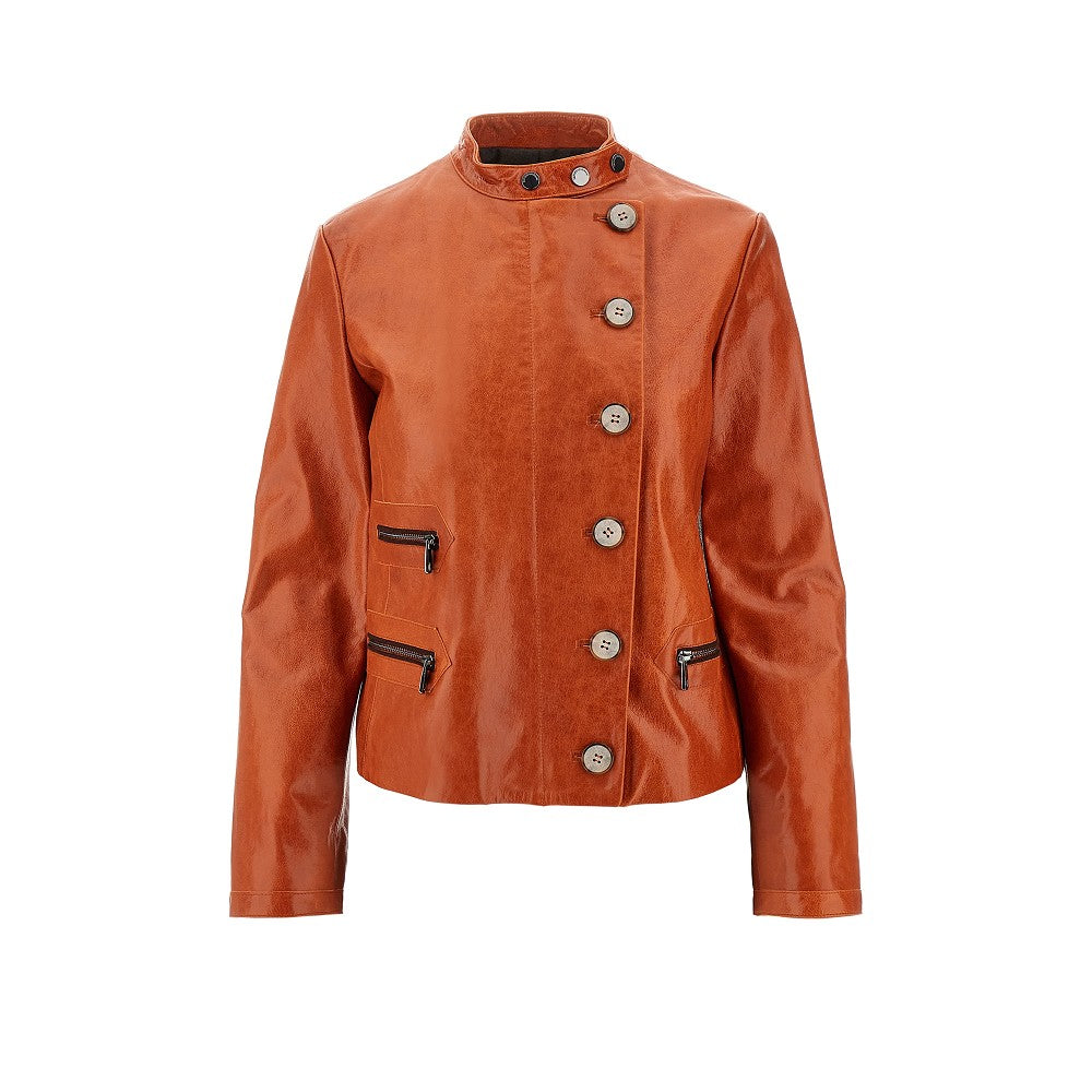 ICON grained nappa leather jacket