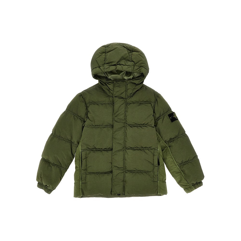 Crinkle Econyl down jacket