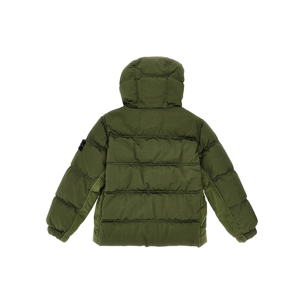 Crinkle Econyl down jacket
