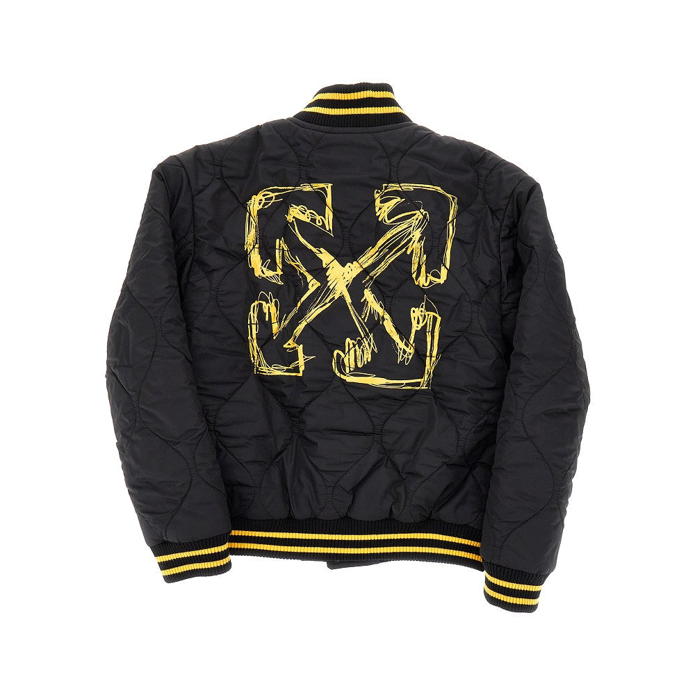 'Arrow Sketch' nylon bomber jacket
