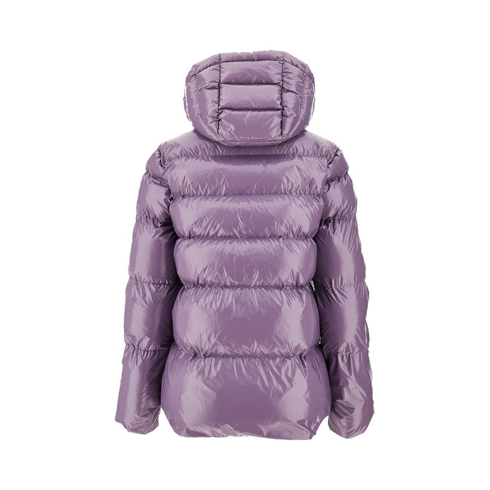 Glossy coated nylon down jacket