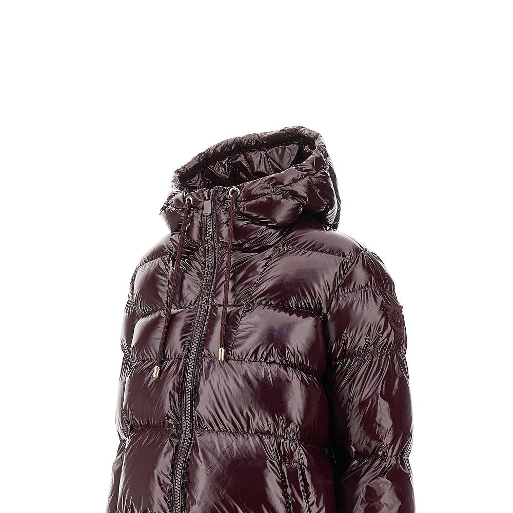 Glossy coated nylon down jacket