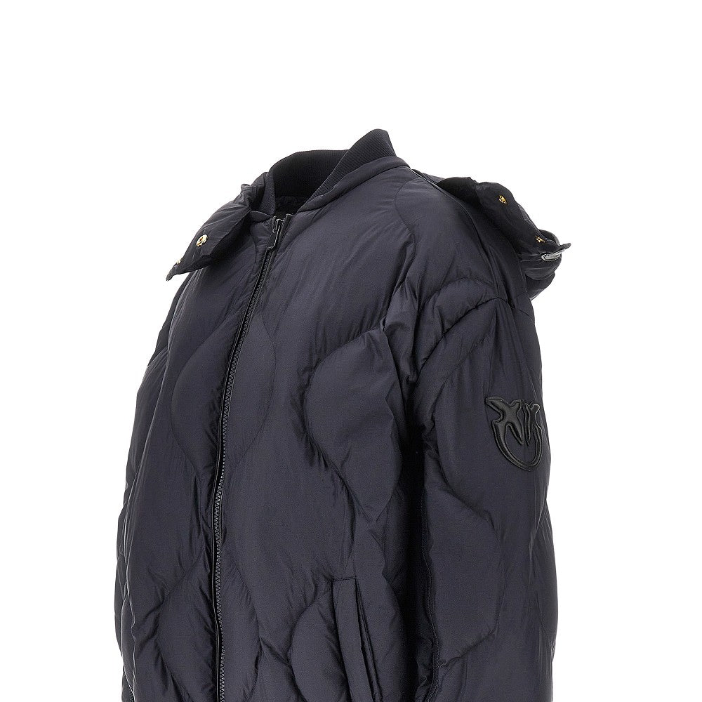 Bomber imbottito con patch Love Birds