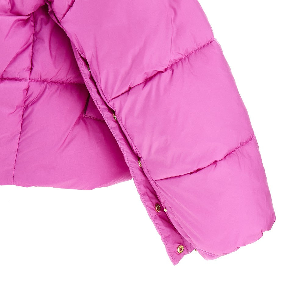 Hooded nylon down jacket