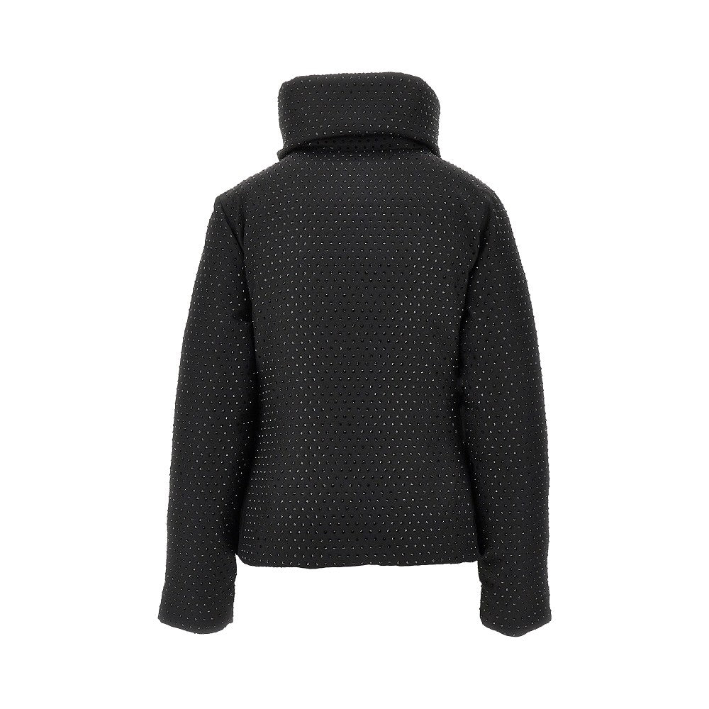 Giubbino imbottito con strass all-over