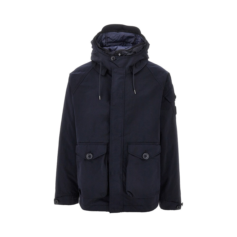 Parka coat with removable padded liner jacket