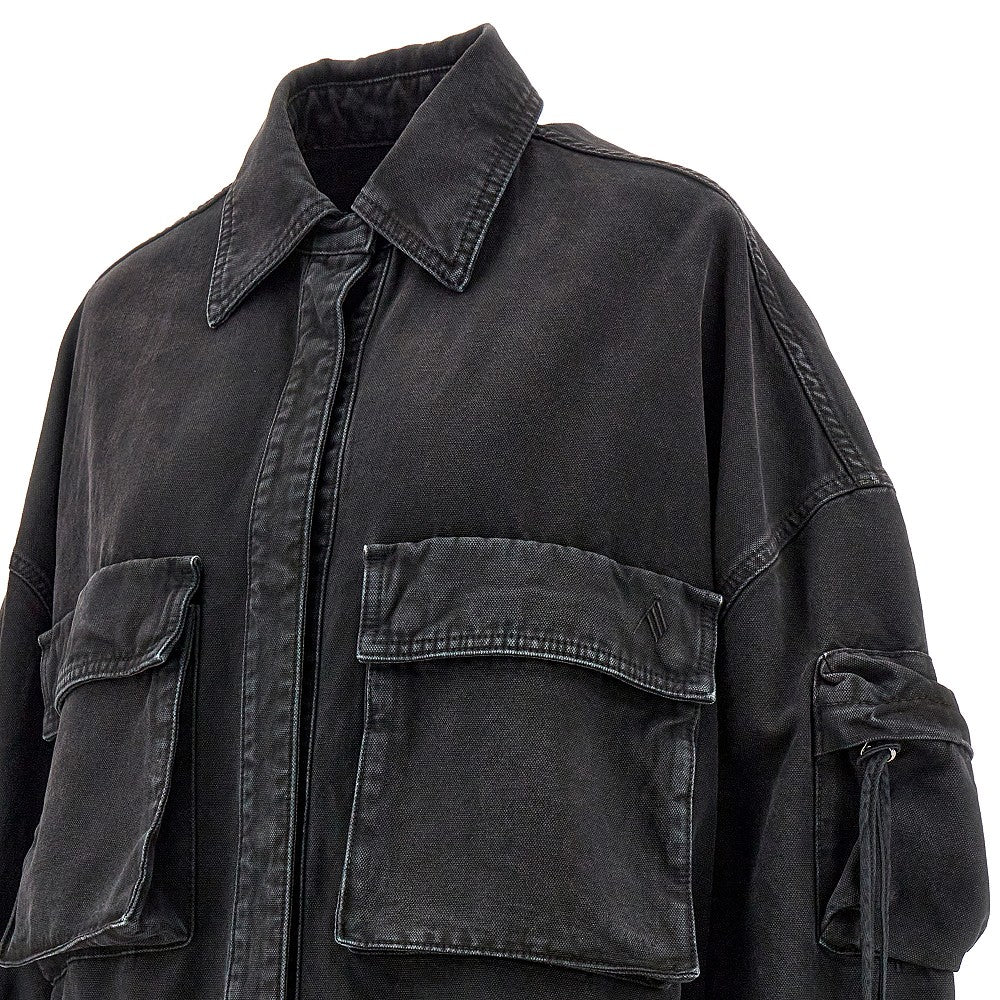 'Fern' canvas overshirt