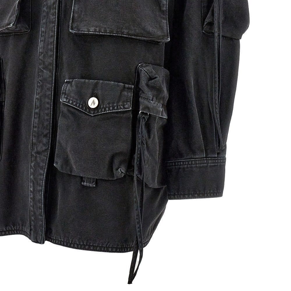 'Fern' canvas overshirt