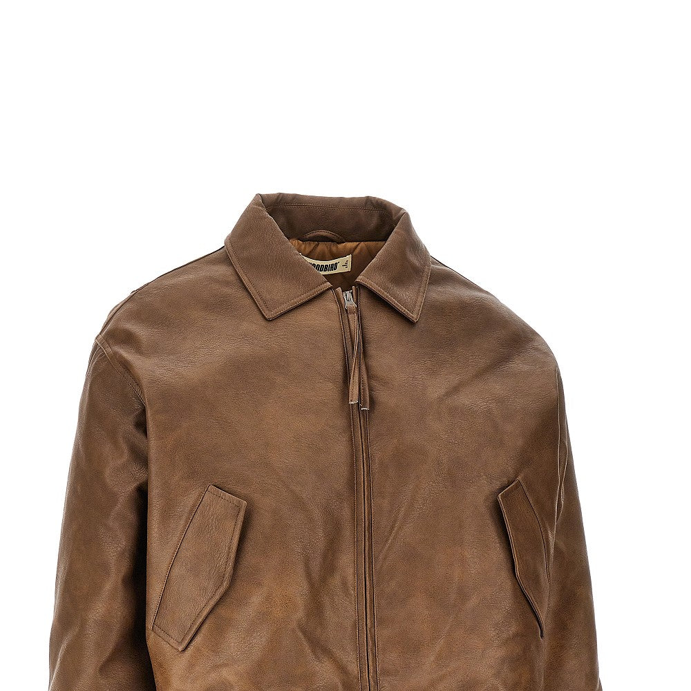 Biker jacket 'WBBao' in pelle sintetica