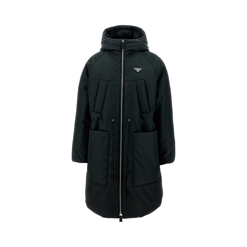 Piumino lungo in Re-Nylon