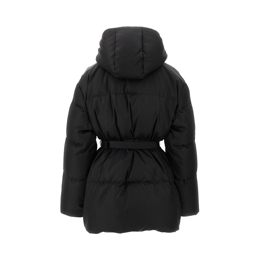 Piumino in Re-Nylon con cintura