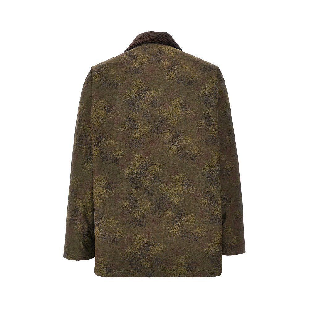 Giacca in cotone cerato camouflage