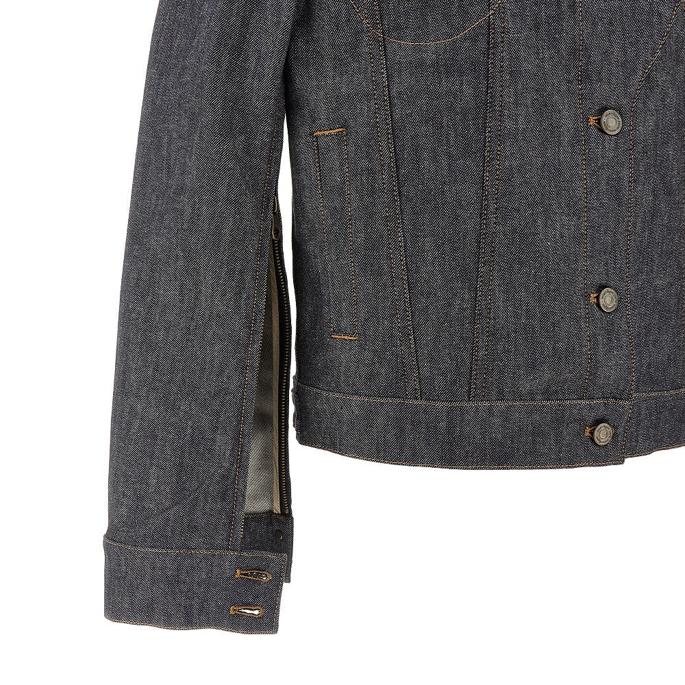 Denim oversized Motorcycle jacket