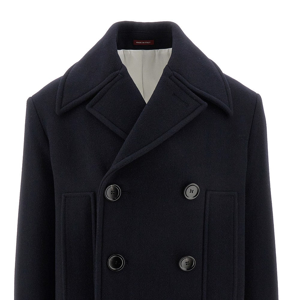 Cappotto doppiopetto in lana