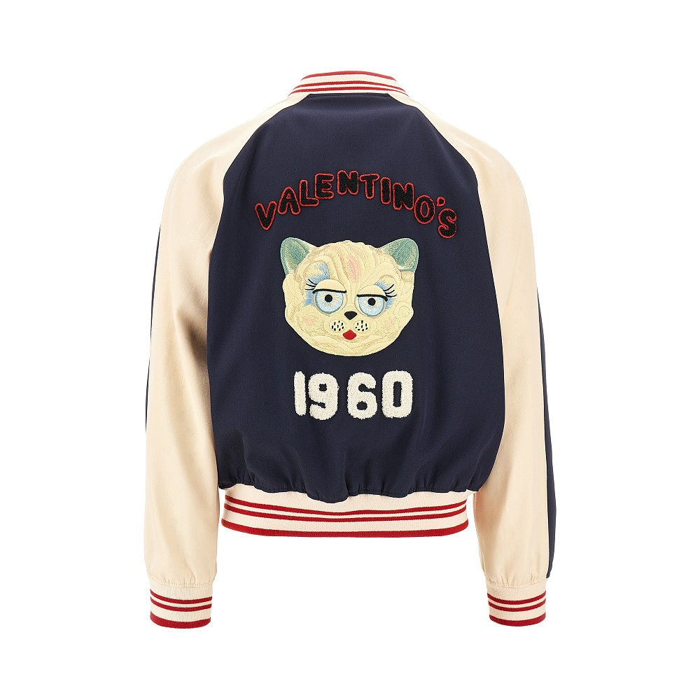 'Le Chat De La Maison' bomber jacket