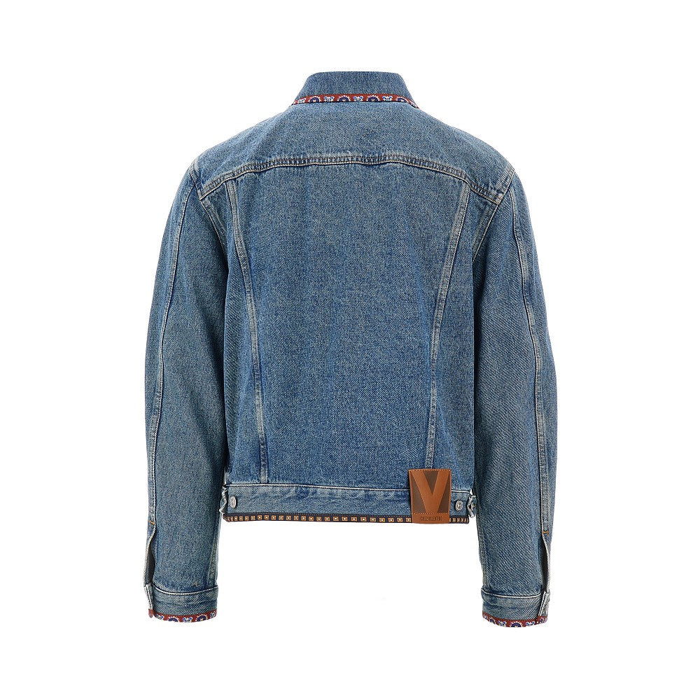 Embroidered denim jacket