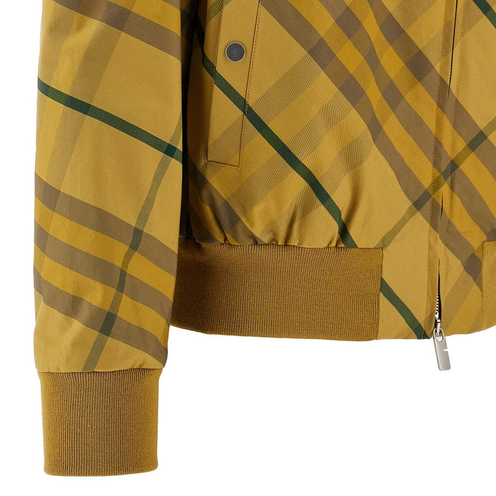 Bomber in cotone Check