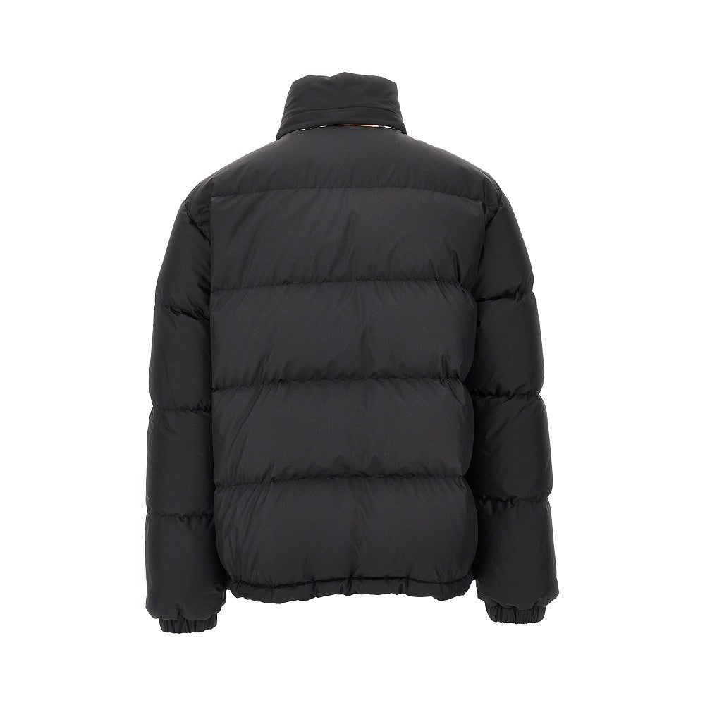 Piumino con finiture Check