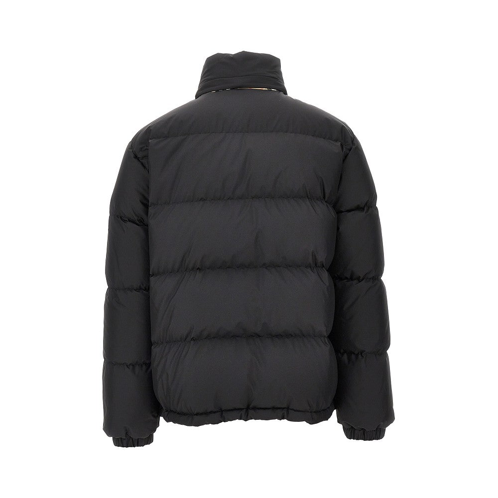 Piumino con finiture Check
