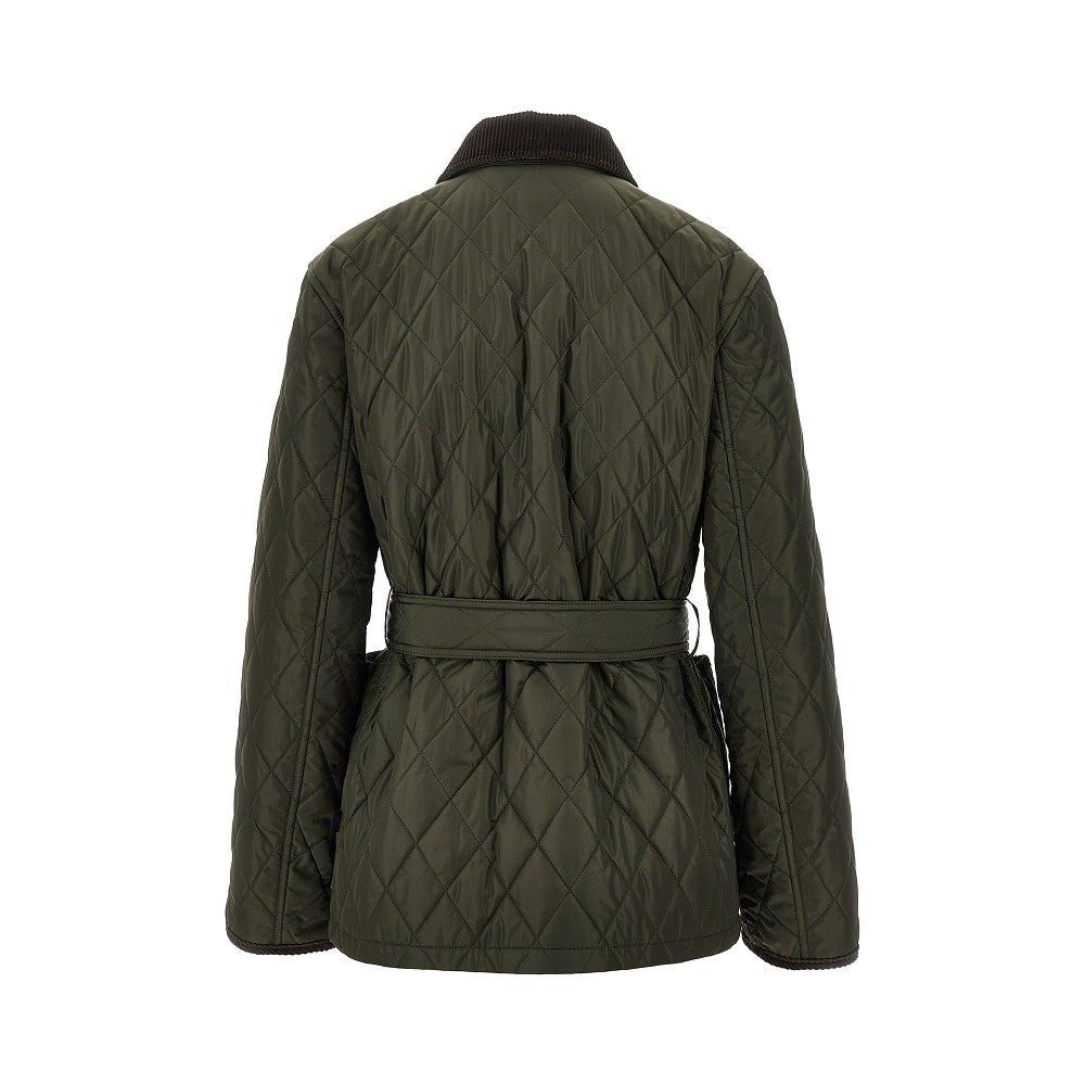 Giacca in nylon trapuntato con cintura