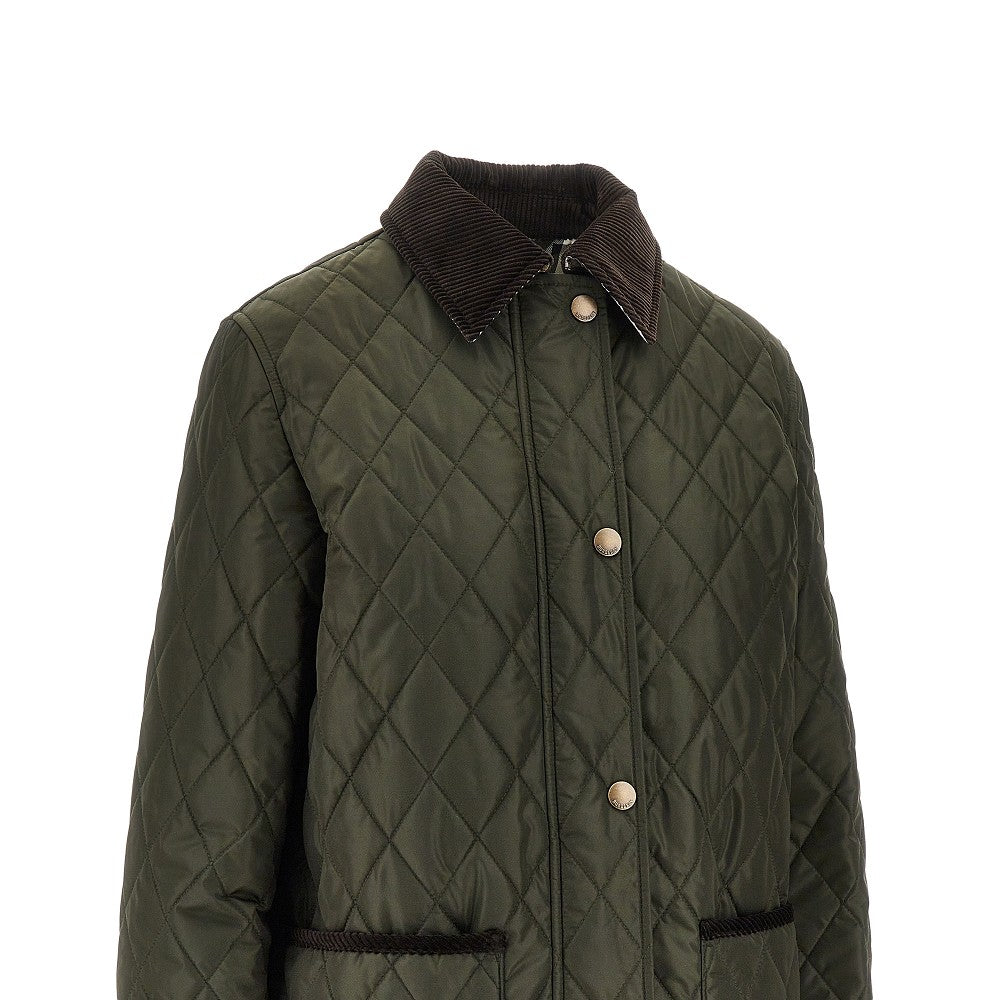Giacca country in nylon trapuntato