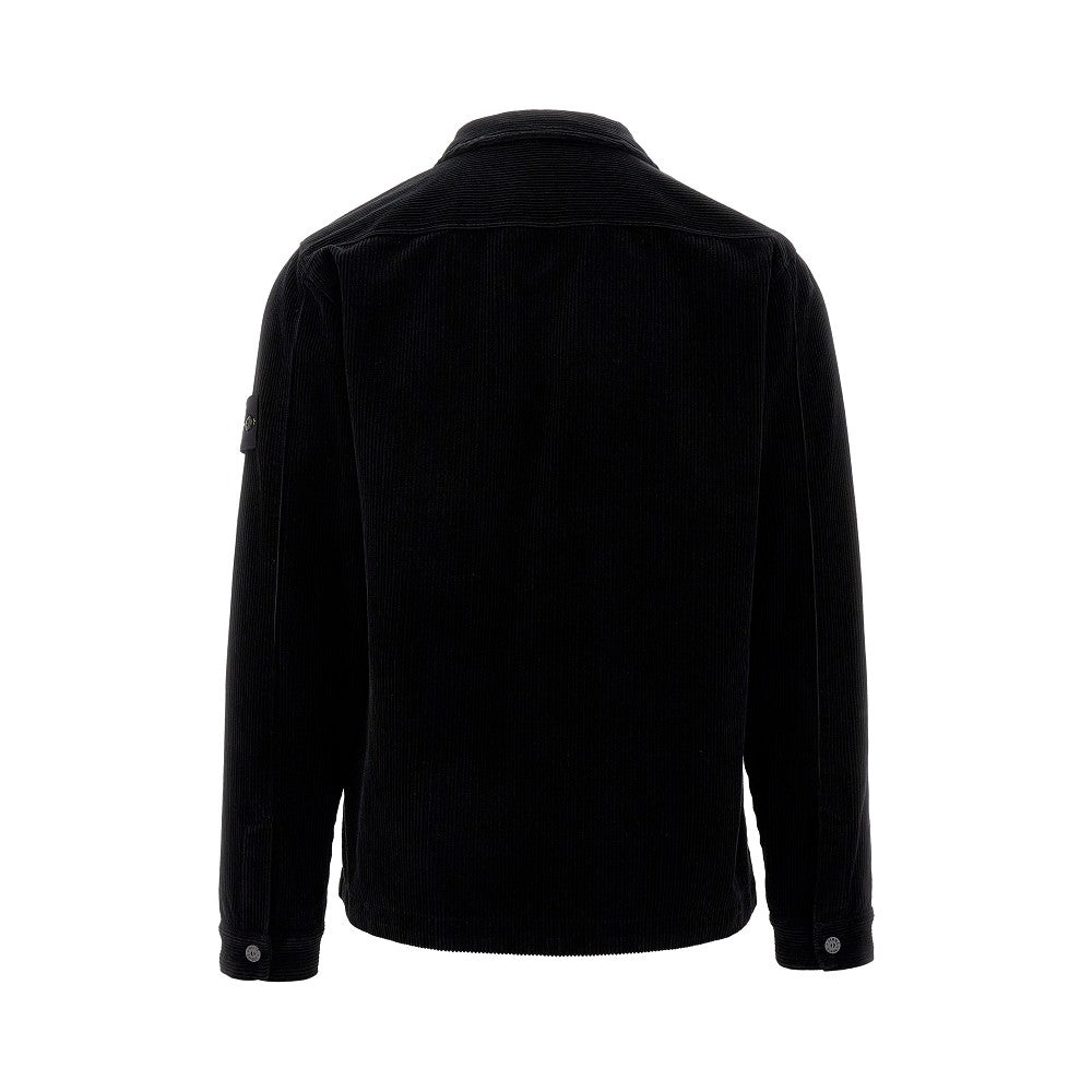 Corduroy full-zip overshirt