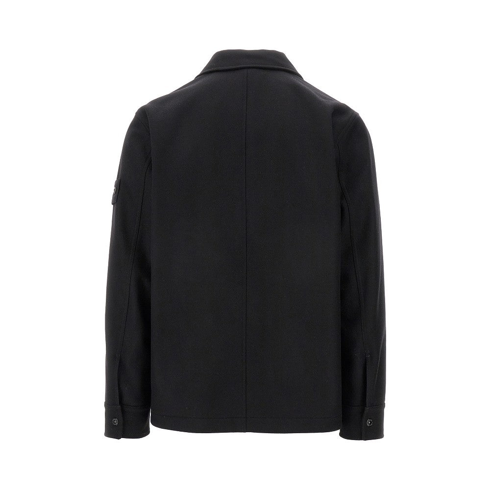 Overshirt in misto lana 'Ghost'