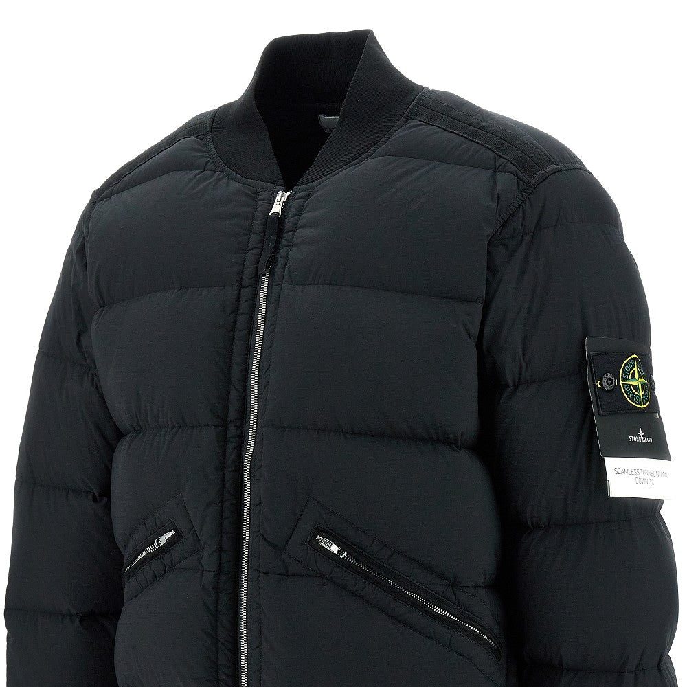 Seamless Tunnel Nylon down bomber jacket