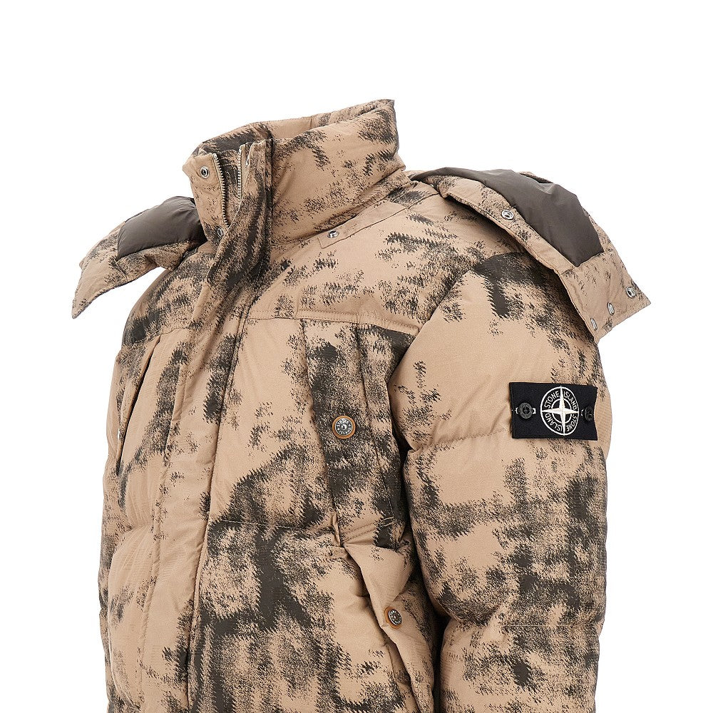 Ice Heart Mapping Camouflage down jacket