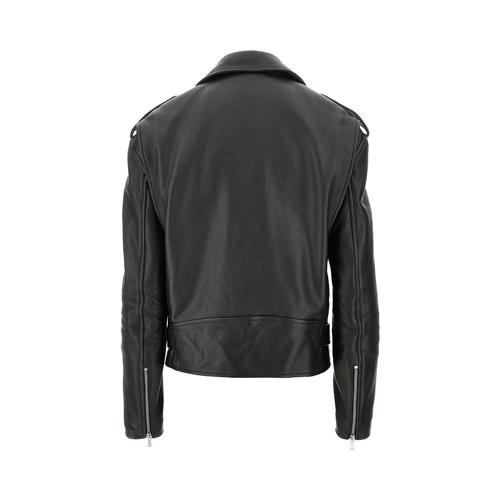 Nappa leather biker jacket