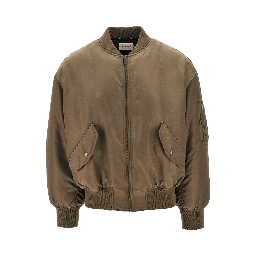 Bomber in serge di nylon idrorepellente