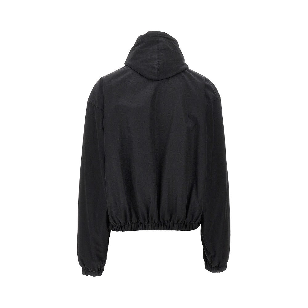 Track jacket reversibile con cappuccio