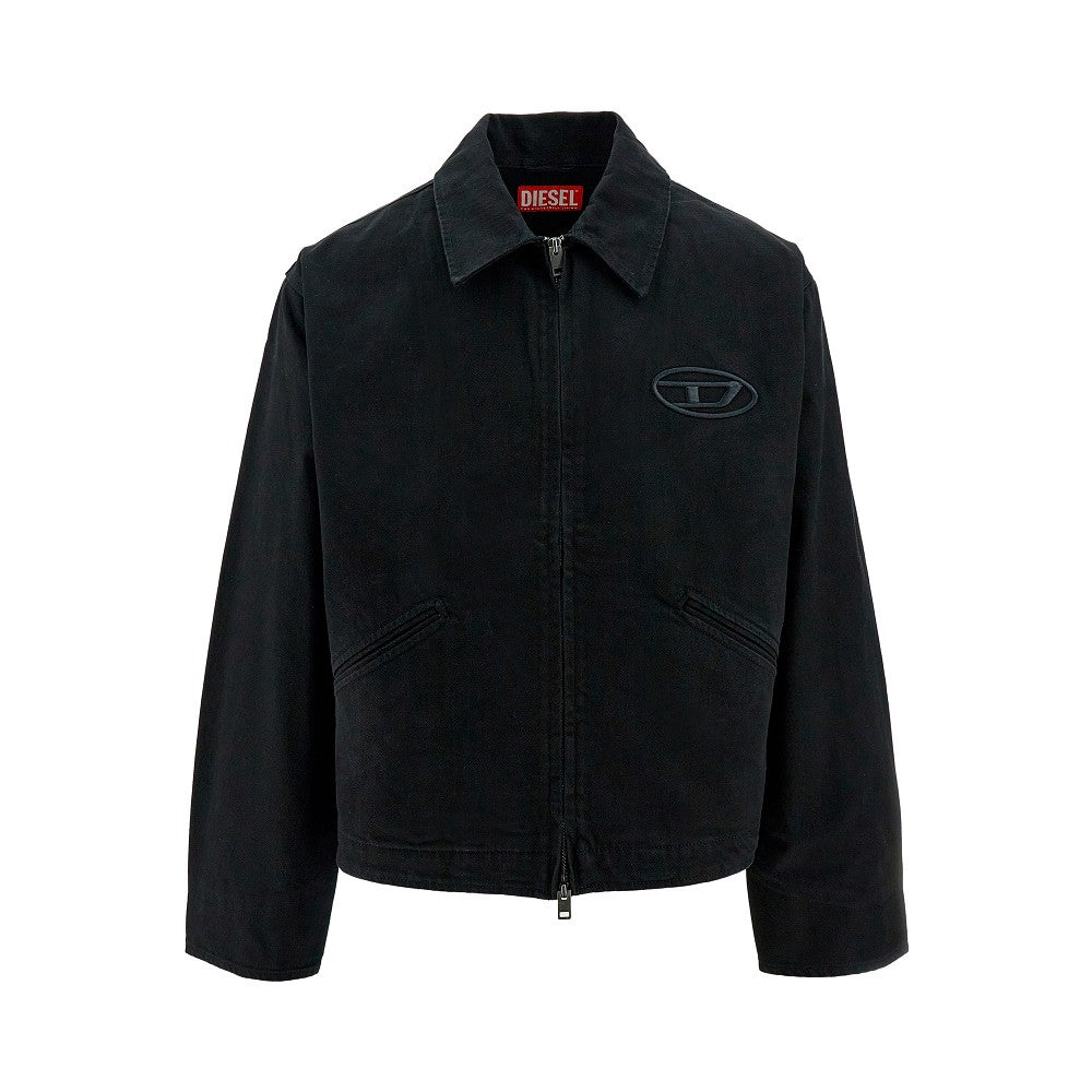 Bleached-out Oval D denim jacket